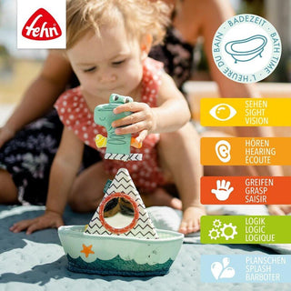 BATH BOAT WITH FINGER PUPPET