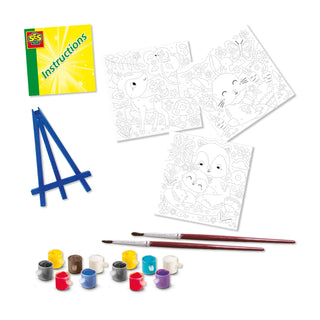 PAINTING BY NOS. CANVAS - FOREST ANIMALS