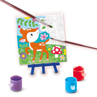 PAINTING BY NOS. CANVAS - FOREST ANIMALS