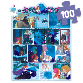 BEAUTY AND THE BEAST -100 PCS PUZZLE STORY