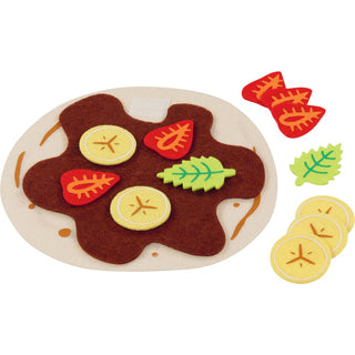 FELT CREPE W/ FRUIT & CHOCOLATE SAUCE
