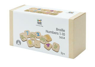 BRAILLE NUMBERS 1-10