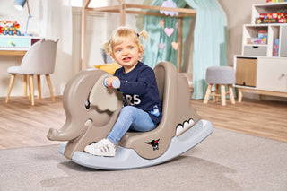 BIG Rocking Elephant Rocker Grey