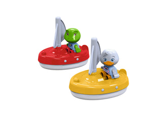 AquaPlay 2 Sailboats & 2 Figurines (Nils Frog & Lotta Duck)