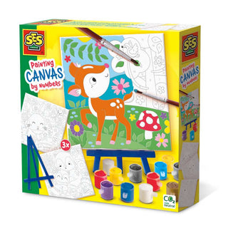 PAINTING BY NOS. CANVAS - FOREST ANIMALS