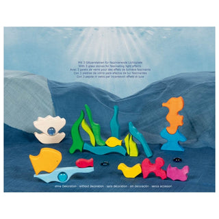 LANDSCAPE PUZZLE W/ GLASS STONES