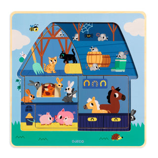 CHEZ MOO WOODEN LAYER PUZZLE