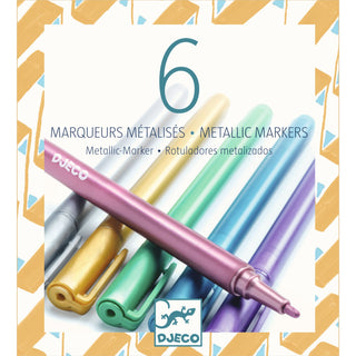 6 METALLIC MARKERS