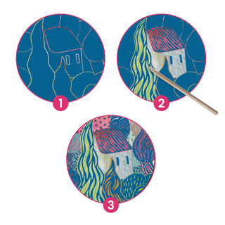 THE SOUTH INSPIRED BY SCRATCH ART KIT