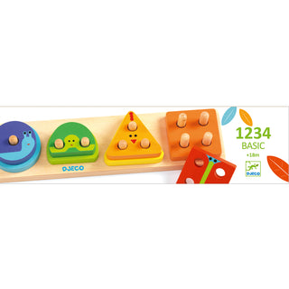 1234 BASIC WOODEN SHAPE SORTING STACKER