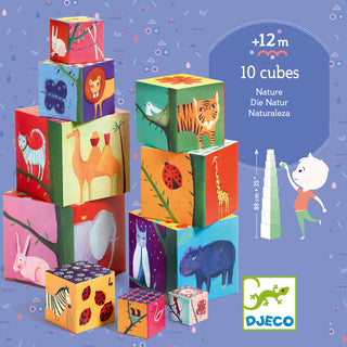 10 NATURE & ANIMAL STACKING CUBES