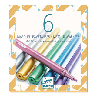 6 METALLIC MARKERS