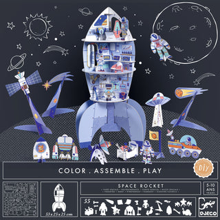 COLOR, ASSEMBLE, PLAY! SPACE ROCKET