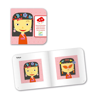 ALL DIFFERENT FACE CREATE WITH STICKERS