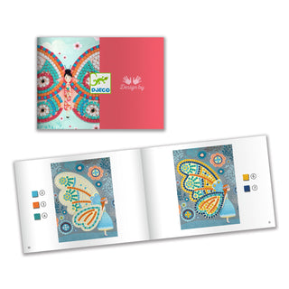 BUTTERFLIES GLITTER MOSAIC BY NUMBERS KIT