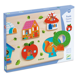 COUCOU HOUSE WOODEN PUZZLE