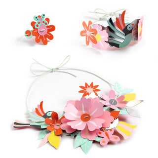 DIY CRAFTS - COLOURFUL FLOWER JEWELRY