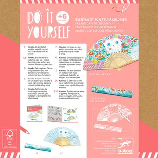 DIY KONEKO FOLDING FAN TO COLOUR