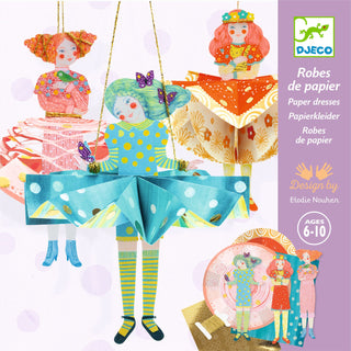 3D PAPER DRESSES PENDANTS PAPER CRAFT KIT