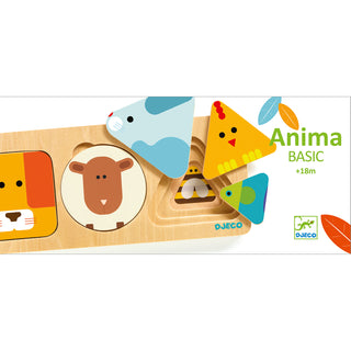 ANIMAL BASIC 3 LAYER WOODEN PUZZLE