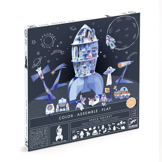 COLOR, ASSEMBLE, PLAY! SPACE ROCKET