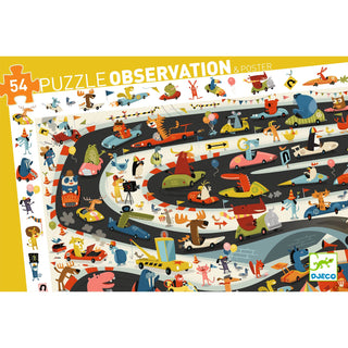 CAR RALY OBSERVATION PUZZLE 54PC