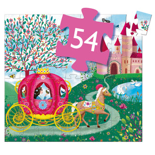 ELISE'S CARRIAGE SILHOUETTE PUZZLE 54PC