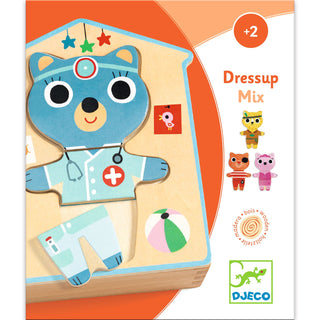 DRESSUP MIX WOODEN PUZZLE SET