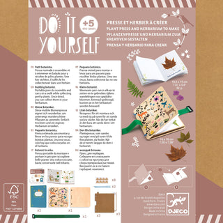 DIY BUDDING BOTANIST PLANT PRESS AND HERBARIUM KIT