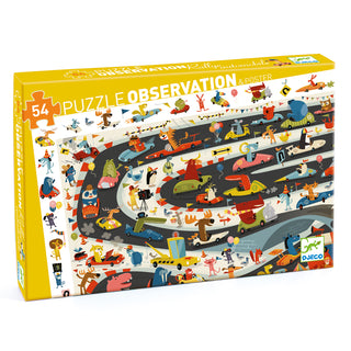 CAR RALY OBSERVATION PUZZLE 54PC