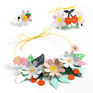 DIY CRAFTS - COLOURFUL FLOWER JEWELRY