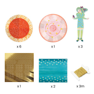 3D PAPER DRESSES PENDANTS PAPER CRAFT KIT