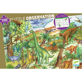 DINOSAURS OBSERVATION PUZZLE 100 PC