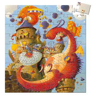 VAILLANT AND THE DRAGON -54 PCS SILHOUETTE PUZZLE
