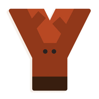 GRAPHIC ANIMAL LETTER Y