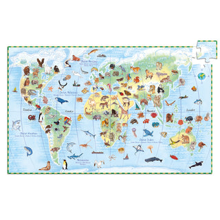 WORLDS ANIMALS - 100 PCS PUZZLE OBSERVATION LIVRET