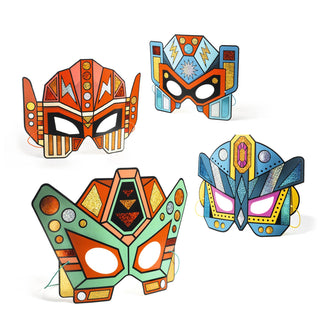 DIY MOSAIC SUPER ROBOT MASKS