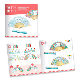 DIY KONEKO FOLDING FAN TO COLOUR