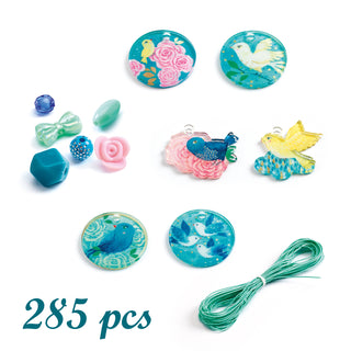 FANCY BEADS SET - BIRDS