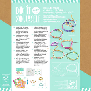 DIY CRAFTS - GOLDEN PAPER BEAD BRACELETS