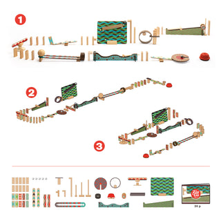 ZIG N GO BIG BOUM WALL ACTION 48PCS