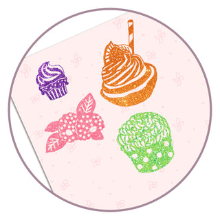 ARTISTIC PATCH - GLITTER COLLAGE SWEETS