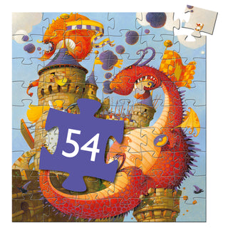 VAILLANT AND THE DRAGON -54 PCS SILHOUETTE PUZZLE
