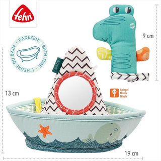 BATH BOAT WITH FINGER PUPPET