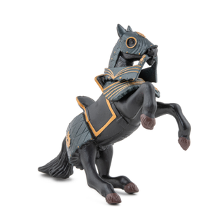 KNIGHT IN BLACK ARMOUR HORSE