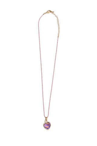 BOUTIQUE CHIC LILAC LOVE NECKLACE