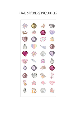 NAIL POLISH AND NAIL STICKER SET