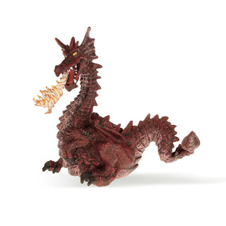 RED DRAGON WITH FLAME