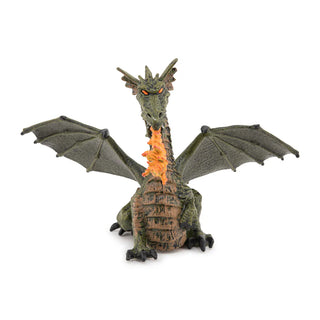 GREEN WINGED DRAGON WITH FLAME