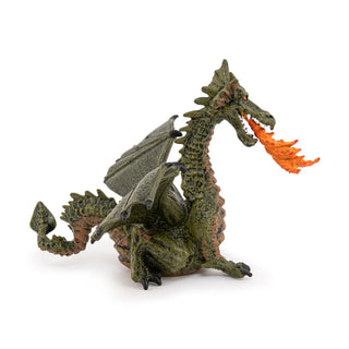 GREEN WINGED DRAGON WITH FLAME